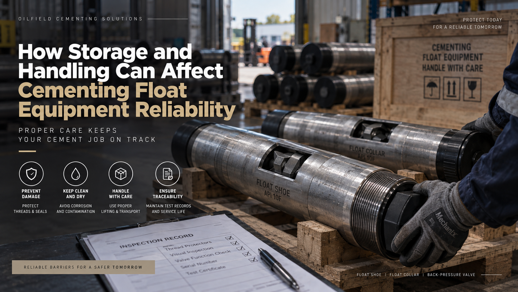 Latest company blogs about How Storage and Handling Can Affect Cementing Float Equipment Reliability