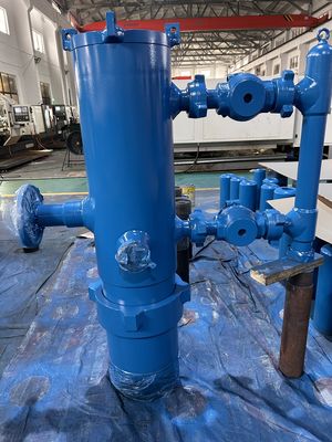 Buy 13-3/8'' API Casing  BTC Buckle connected 35Mpa Working Pressure Double Plug Cementing Head With Wooden Packing 810KG online manufacture
