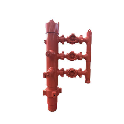 Buy 13-3/8'' API Casing LTC BTC Buckle connected 35Mpa Working Pressure Double Plug Cementing Head online manufacture