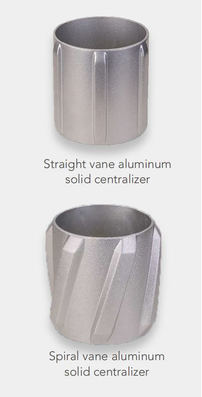 Aluminum Centralizer Casing Accessories Solid Centralizer Straight Or Spiral Blade