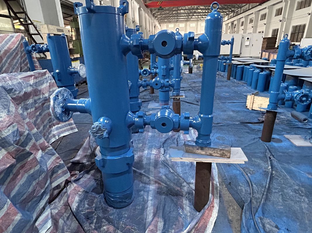 5-1/2'' API Casing LTC Buckle connected 35Mpa Working Pressure 54Mpa Test Pressure Double Plug Cementing Head