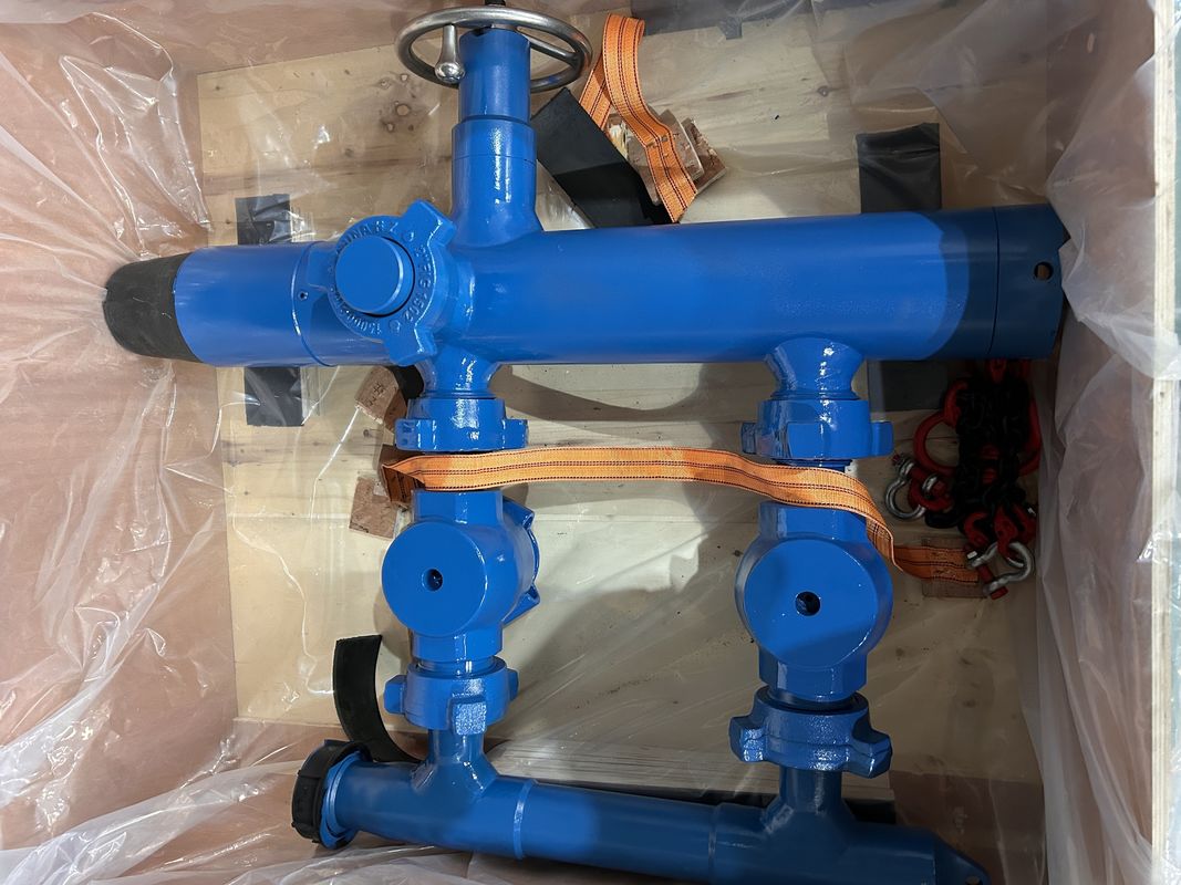 5-1/2'' API Casing LTC Buckle connected 35Mpa Working Pressure 54Mpa Test Pressure Double Plug Cementing Head