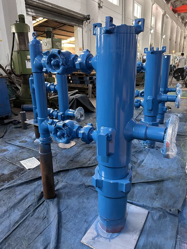 9-5/8'' API Casing LTC BTC Buckle connected 35Mpa Working Pressure 54Mpa Test Pressure Double Plug Cementing Head