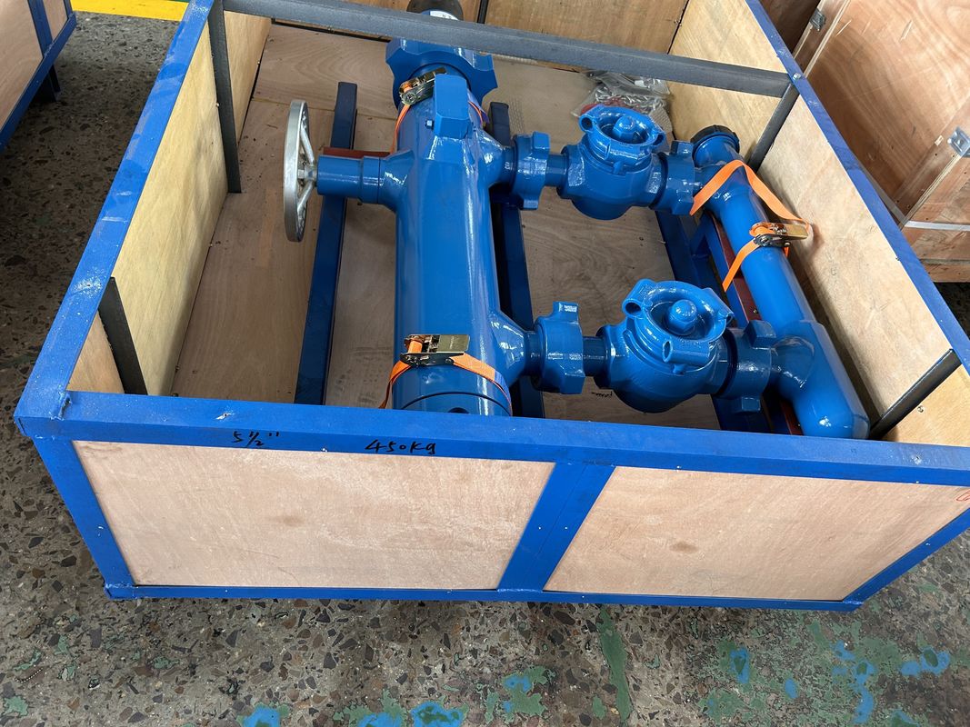 13-3/8'' API Casing LTC BTC Buckle connected 35Mpa Working Pressure 54Mpa Test Pressure Double Plug Cementing Head
