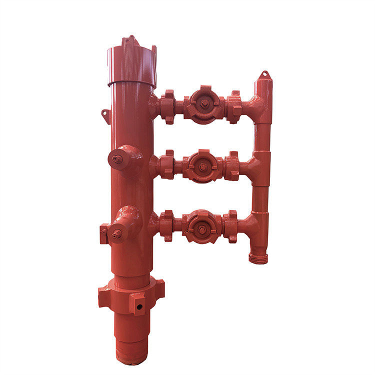 API BTC Buckle Attached Compliant 13-3/8'' Double Plug Cementing Head for Oilfield