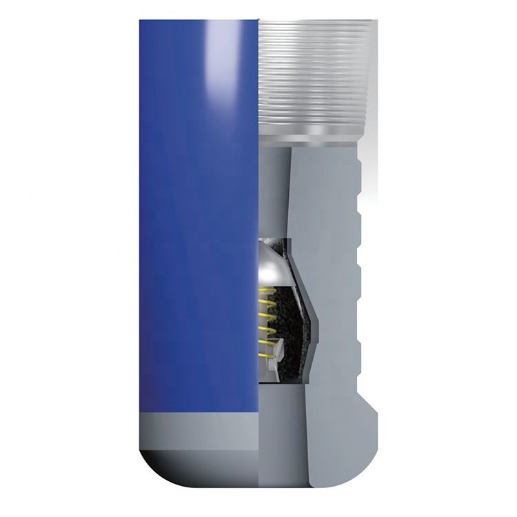 Oilfield API standard 7 Inch C90-d LTC Thread Float Shoe and Collar - Single-Valve Forced Aluminum Alloy Type