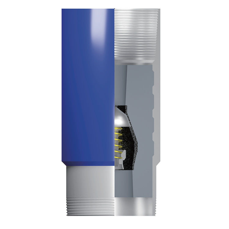 Oilfield API standard 7 Inch C90-d LTC Thread Float Shoe and Collar - Single-Valve Forced Aluminum Alloy Type